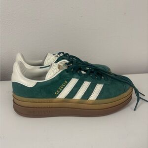 Adidas Gazelle Bold Women's Teal and White Sneakers